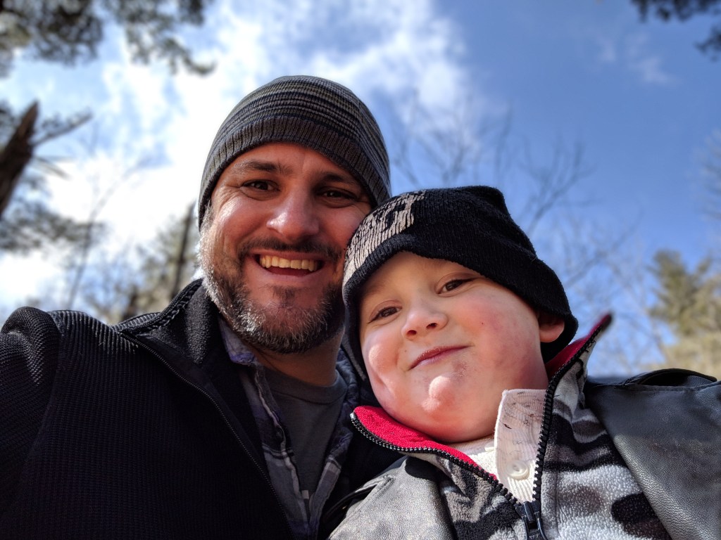 Kasey Steinbrinck and son